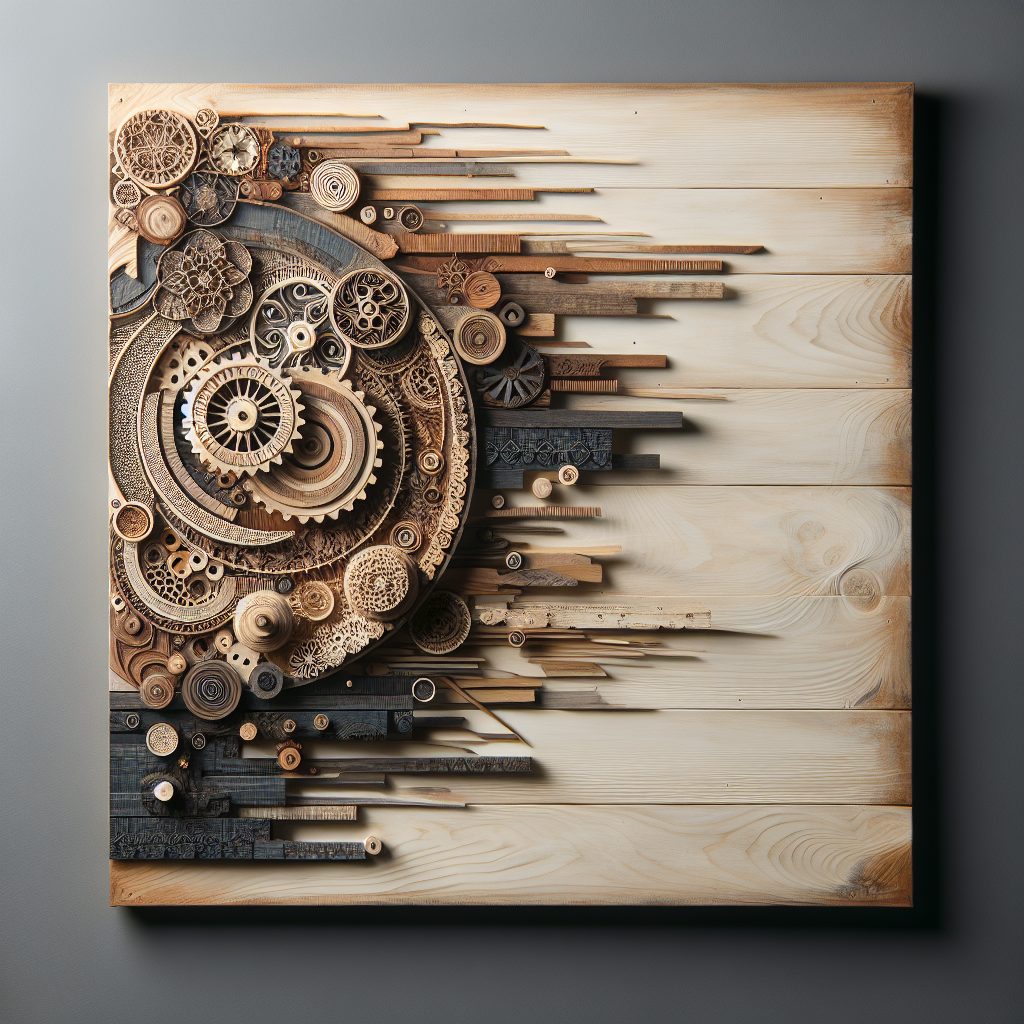 Creative Projects Using Reclaimed Wood for Home Decor In addition to functional items, reclaimed wood can be transformed into stunning wall art. (image 1)